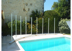 Assemblage abri de piscine sans rail