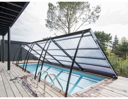 abri piscine plat relevable